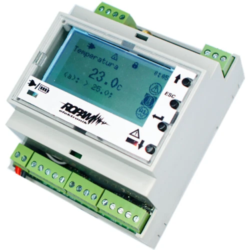 Pannello LCD-HMI-D4M in custodia per barra DIN