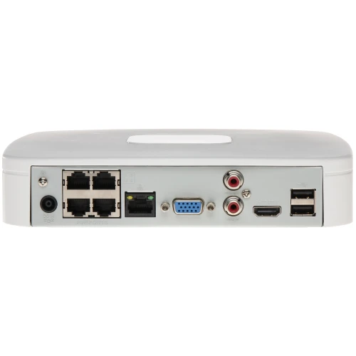 Registratore IP NVR4104-P-4KS2/L 4 canali + switch POE a 4 porte DAHUA