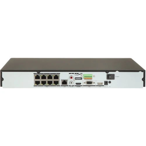 Registratore IP DS-7608NXI-K2/8P 8 canali, 8 PoE ACUSENSE Hikvision