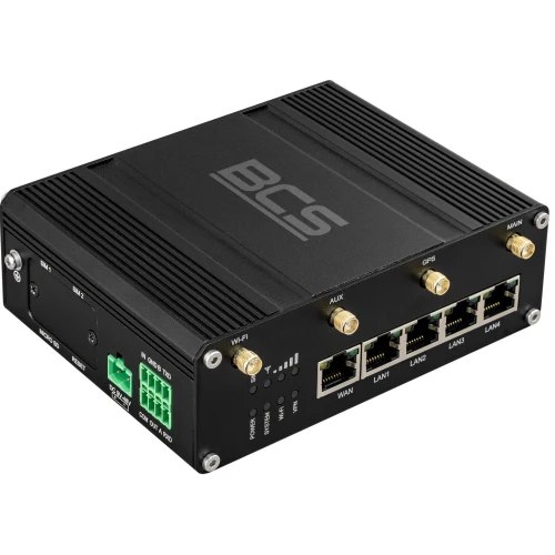 Router Professionale LTE DUAL SIM con PoE, WiFi e GPS 4G & 3G BCS-R4GDS-1W4L-P-W-G
