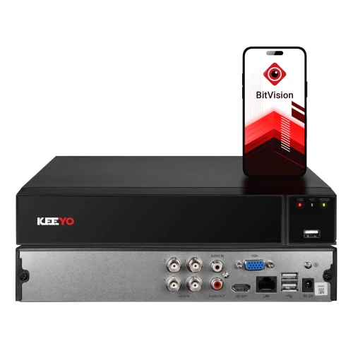 Registratore ibrido KEEYO LV-V-XVR-4CH a 4 canali
