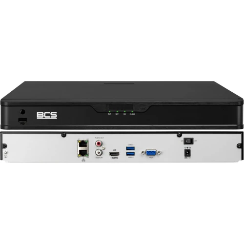 Kit di monitoraggio 16x BCS-P-DIP25FSR3-Ai2-G 5MPx IK10 IR 30m, Starlight, audio, antivandalo