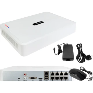 HWN-2108H-8P NVR Registratore di rete a 8 canali con POE Videoregistratore Hikvision Hiwatch