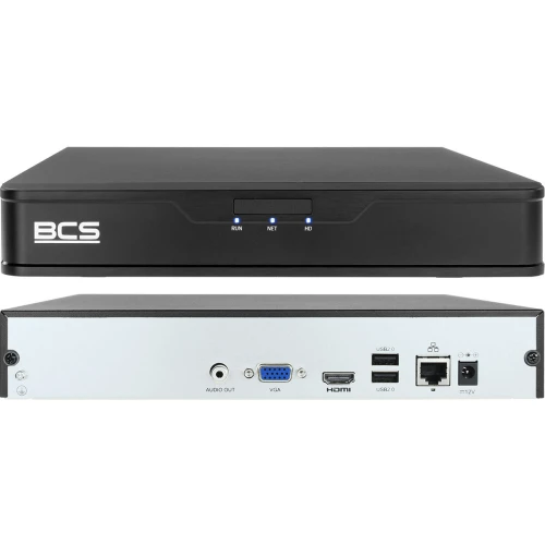 Kit di monitoraggio 16x BCS-P-EIP14FSR3 4Mpx, BCS-P-NVR1601-4KE-III, accessori