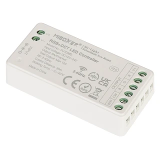 Controller per illuminazione LED LED-RGBW-WC/RF 2.4 GHz, RGBCCT (RGBWW) 12... 24V DC MiBOXER / Mi-Light