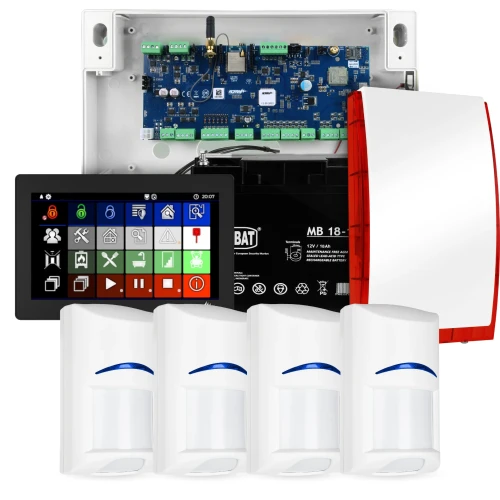 Sistema di allarme Ropam NeoLTE-IP-64, 4x sensore BOSCH, TPR-7B, GSM, Wi-Fi