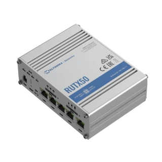Teltonika RUTX50 | Router industriale professionale | 5G, Wi-Fi 5, Dual SIM, 5x RJ45 1000Mb/s