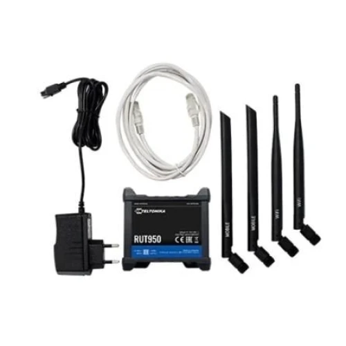 Teltonika RUT950 | Router 4G LTE | Versione Globale, Cat.4, WiFi, Dual Sim, 1x WAN, 3X LAN, RUT950 V022C0