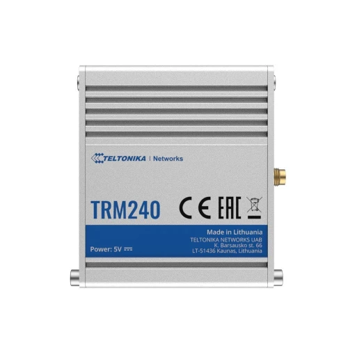 Teltonika TRM240 | Modem industriale | 4G/LTE (Cat 1), 3G, 2G, mini SIM, IP30