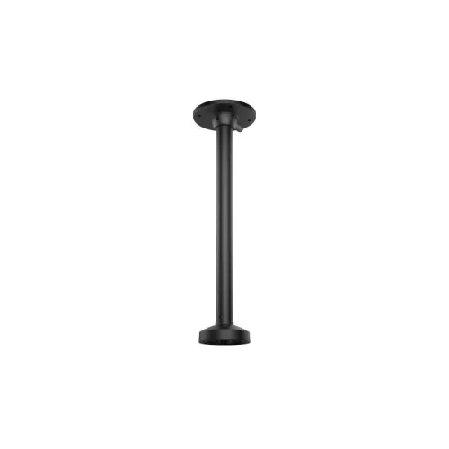 Czarny uchwyt sufitowy do kamery Hikvision, model DS-1271ZJ-110, widoczny na białym tle. Uchwyt ma prostą, cylindryczną konstrukcję z okrągłą podstawą montażową.