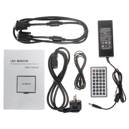 Monitor 2x Video HDMI VGA Audio Telecomando VMT-195M 19 pollici Vilux
