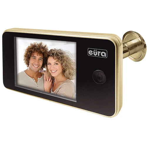 Video-citofono per porte EURA VDP-01C1 ERIS ORO 3,2'' LCD