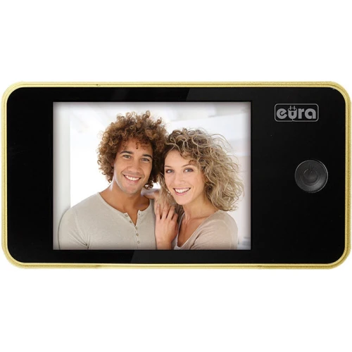 Video-citofono per porte EURA VDP-01C1 ERIS ORO 3,2'' LCD
