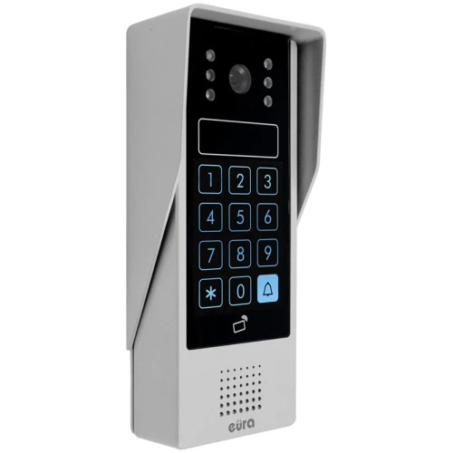 Videocitofono EURA VDP-90A3 DELTA+ bianco 7'', full hd, WiFi, 2 ingressi, cifratore, lettore di prossimità, ahd, tuya