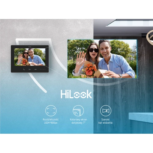 Videocitofono HD-VIS-02-K, 2 fili, IP, WiFi, App HiLook by Hikvision
