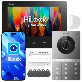 Videocitofono HD-VIS-02-K, 2 fili, IP, WiFi, App HiLook by Hikvision