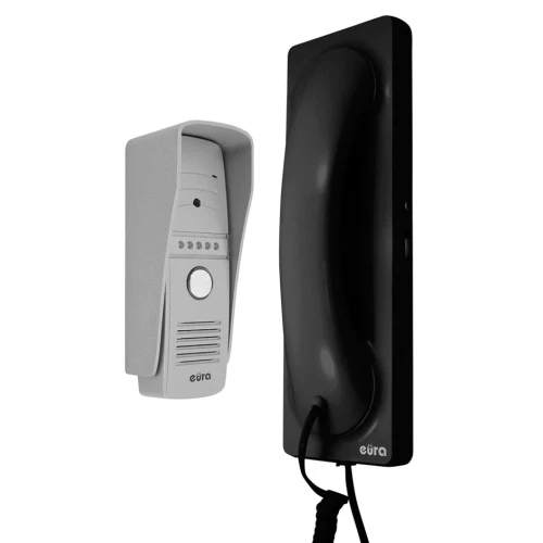 Videocitofono IP EURA VDP-50A3 PROXIMA NERO con WiFi, supporto per 1 ingresso, applicazione Eura Connect