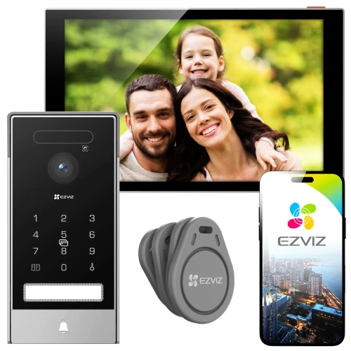 Videocitofono WiFi EZVIZ HP7 PRO 4K, Riconoscimento facciale, Apertura remota, Rilevamento movimento