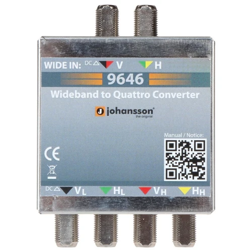 Convertitore di segnale wideband a quattro MS-9646 JOHANSSON