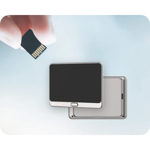 Spioncino elettronico per porte EZVIZ CS-DP2, Schermo touch, Carta 64GB