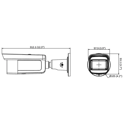 Videocamera anti-vandalo IP DS-2CD2643G2-IZS (2.8-12mm) Hikvision
