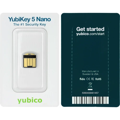 Yubico YubiKey 5 Nano - Chiave hardware U2F FIDO/FIDO2