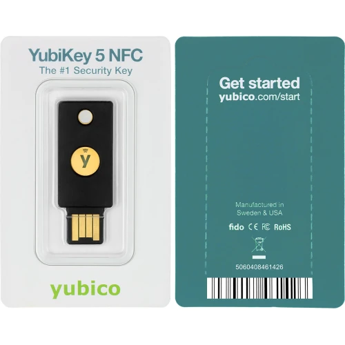 Yubico YubiKey 5 NFC - Chiave hardware U2F FIDO/FIDO2