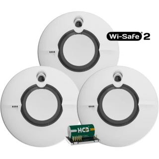 Set 3x Sensore di fumo FireAngel ST-630 con modulo Wi-Safe2 modello 3xST-630 W2