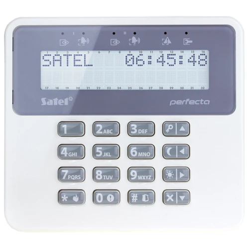 Sistema di allarme Satel Perfecta 16, 4x Sensore, LCD, Segnalatore SP-4001 R, accessori