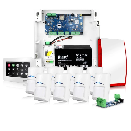 Kit di allarme Ropam NEOLTE-IP-SET, 1x Sirena, 8x Sensore di movimento, 1x Manipolatore, accessori