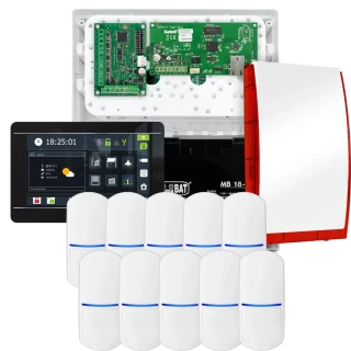 Kit di allarme SATEL INTEGRA 32, 10x sensore PET, sirena, manipolatore nero INT-TSI-B