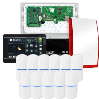 Kit di allarme SATEL INTEGRA 32, 11x sensore PET, sirena, manipolatore nero INT-TSI-B
