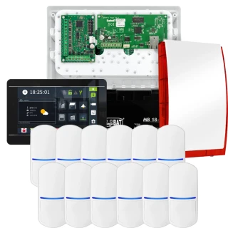 Kit di allarme SATEL INTEGRA 32, 12x sensore PET, sirena, manipolatore nero INT-TSI-B