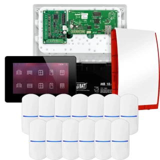 Kit di allarme SATEL INTEGRA 32, 13x sensore, sirena, manipolatore nero INT-TSH2-B