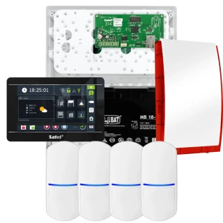 Kit di allarme SATEL INTEGRA 32, 4x sensore PET, sirena, manipolatore nero INT-TSI-B
