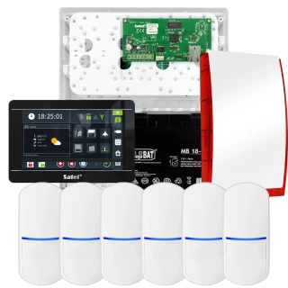 Set di allarme SATEL INTEGRA 32, 6x sensore, sirena, manipolatore nero INT-TSI-B