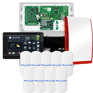 Set di allarme SATEL INTEGRA 32, 9x rilevatore, sirena, tastiera nera INT-TSI-B, comunicazione LTE