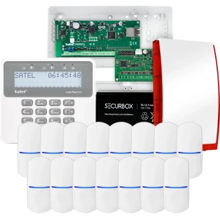 Kit di allarme SATEL PERFECTA 32 IP, 15x sensore PET, sirena, tastiera