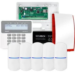 Kit di allarme SATEL PERFECTA 32 IP, 5x sensore PET, sirena, tastiera