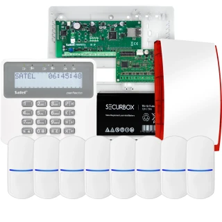 Set di allarme SATEL PERFECTA 32 IP, 8x sensore PET, sirena, tastiera