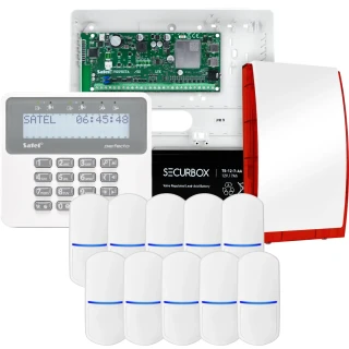 Kit di allarme SATEL PERFECTA 32 LTE, 10x sensore, sirena, tastiera