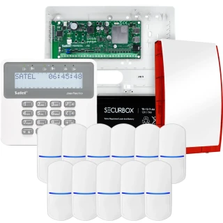 Kit di allarme SATEL PERFECTA 32 LTE, 11x sensore, sirena, tastiera