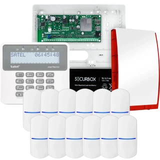 Kit di allarme SATEL PERFECTA 32 LTE, 12x sensore PET, sirena, tastiera