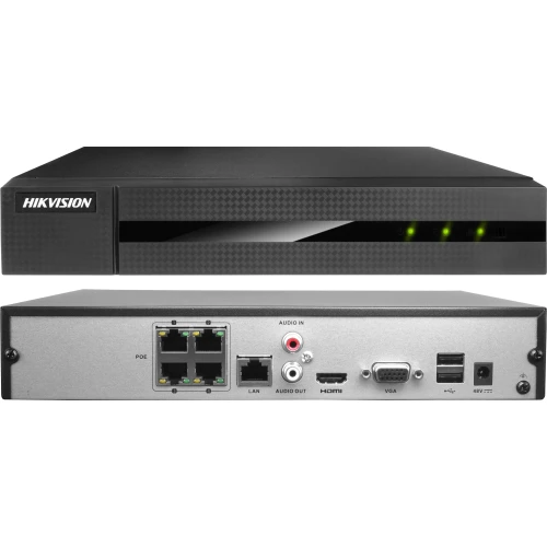 Kit di monitoraggio IP 2x IPCAM-B4 Nero 4MPx IR 30m Hikvision