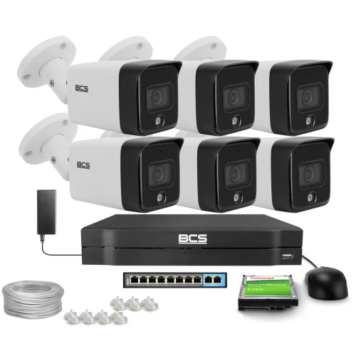 Telecamera tubolare IP BCS-L-TIP18FCR3L3-AI1, 8Mpx, 1/2.7" CMOS, 2.8mm BCS