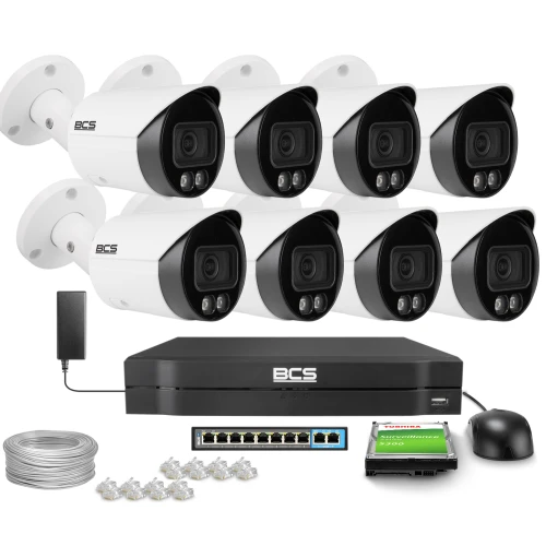 Telecamera bullet IP 4Mpx BCS-L-TIP14FCR3L3-Ai1, NightColor