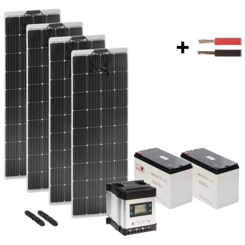Set fotovoltaico SP-KIT-4X160/2X80/MPPT-LCD 1730Wh