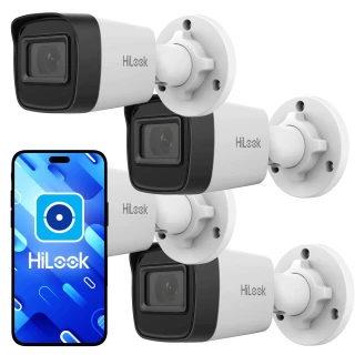 Set di telecamere bullet IP HiLook by Hikvision 4x IPCAM-B4-P 2K+