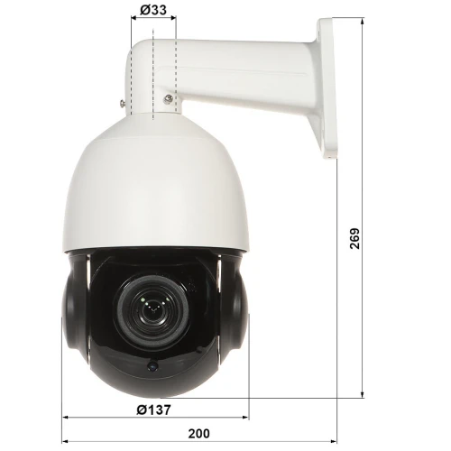 Fotocamera IP esterna ad alta velocità OMEGA-23P18-8 - 1080p 5.35;... 96.6mm