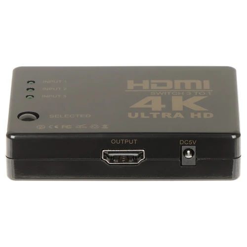Interruttore HDMI-SW-3/1-IR-4K